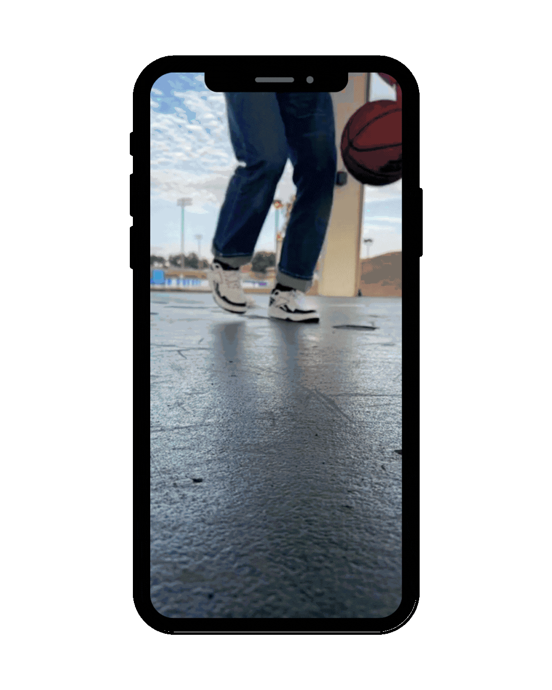 iPhone showing ShaqPortal AR experience